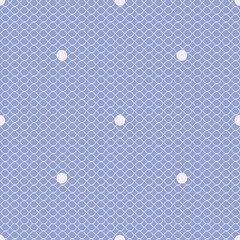 blue dotted lacy seamless pattern