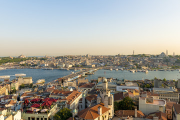 evening panorama of Istanbul