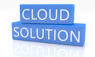 Fototapeta premium Cloud Solution