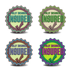Insured stickers