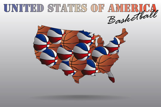 Map of USA Basketball