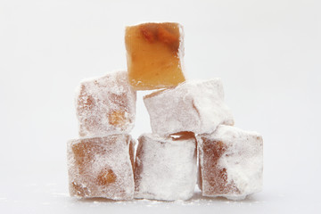 Traditional Turkish dessert, Turkish delight - Rahat Lokum