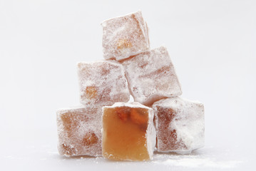 Traditional Turkish dessert, Turkish delight - Rahat Lokum