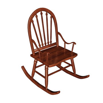 Rocking chair - 3D render