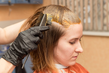 Fototapeta premium Coloring hair