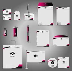 Stationery template design set