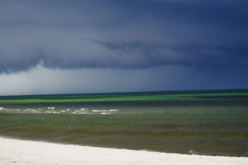 Upcoming storm - beach view