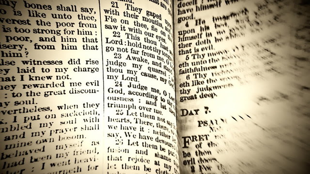 Book old words dramatic middle timelapse long