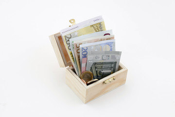 Geld in Box