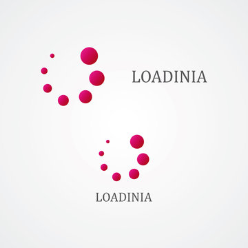Set of abstract  loading logo