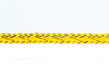 yellow woman belt isolated on white background