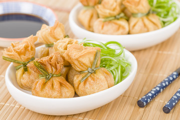 Wonton - Oriental deep fried wontons filled with vegetables.