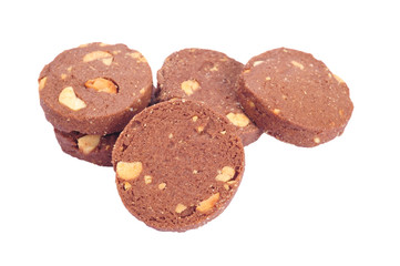 cookies in stack isolated on white