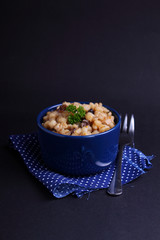 pearl barley with mushrooms
