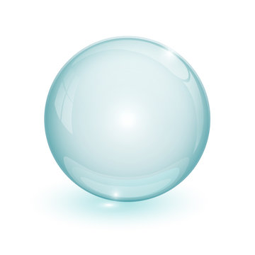 Blue bubble 3d