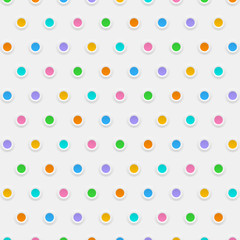 Vector Background #Colorful Polka Dots