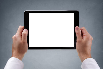 Digital tablet with blank screen