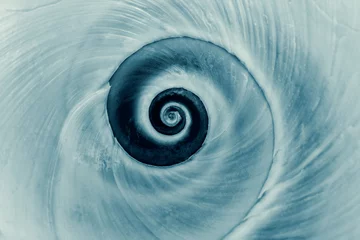 Poster Im Rahmen Cyanotypie-Spirale © J.C.Salvadores