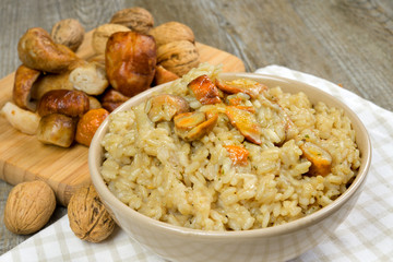 risotto with porcini mushrooms