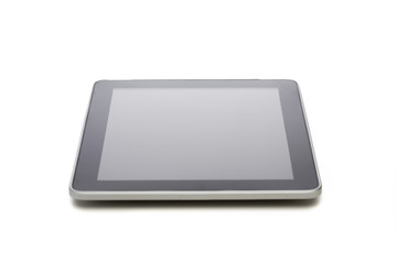Obraz na płótnie Canvas black tablet pc computer with blank screen