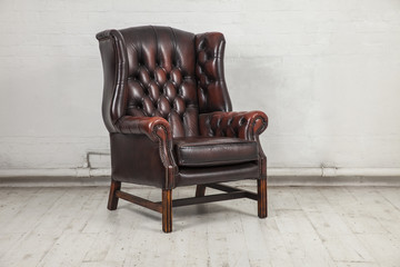 brown chesterfield - 76173888