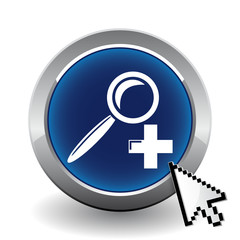 Fototapeta premium SEARCH PLUS ICON
