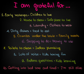 I am grateful for