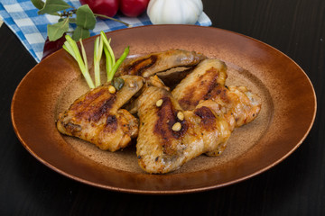 Roasted chicken wings