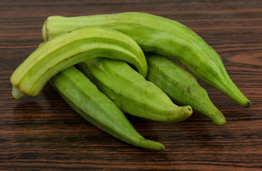 Okra vegetables