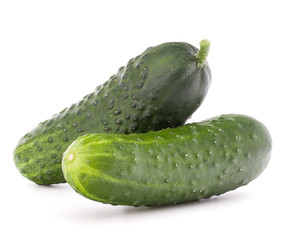 Cucumber vegetable  isolated on white background cutout