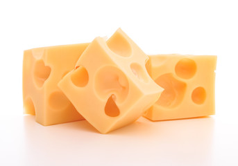 cheese isolated on white background cutout