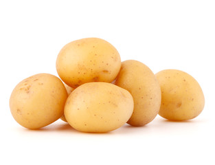 new potato tuber isolated on white background cutout