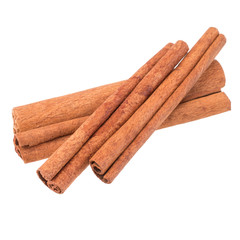 cinnamon stick spice isolated on white background closeup