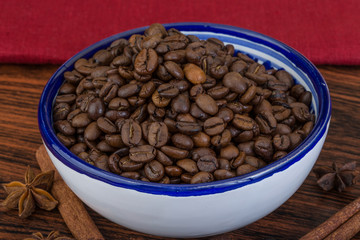 Roasted coffee beans