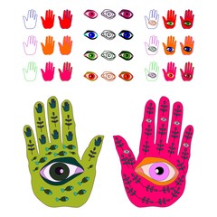 Protective amulet hamsa - hand of Fatima  (hand of Miriam)