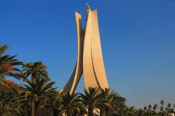 Fototapete Rund Mémorial du Martyr à Alger, Algérie © Picturereflex