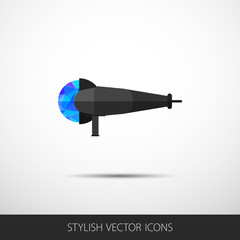 Vector grinder in a flat style with shadow.