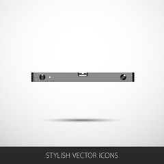 Vector level tool in a flat style with shadow.