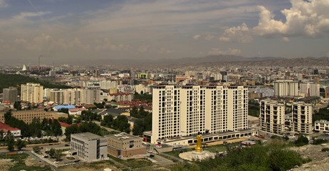 New construction of buildings in Ulaanbaatar,Mongolia