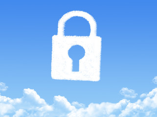 lock cloud shape