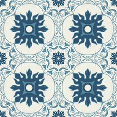 Seamless colourful ornament tiles