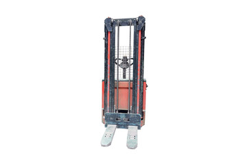 The image of forklift under the white background