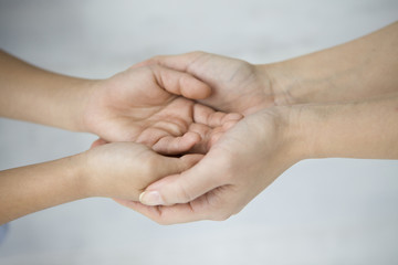 Warmth of mother's hand