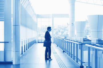 Fototapeta premium Indian businessman at airport
