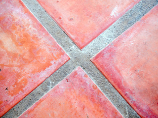 Fototapeta na wymiar patterns on the brick walkway