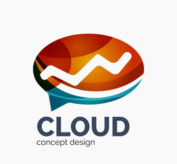 Modern cloud logo