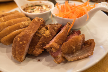 Grilled pork knuckle