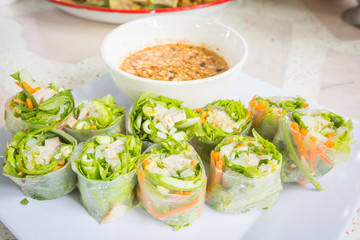Thai fresh Spring Roll