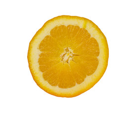 orange half up isolated
