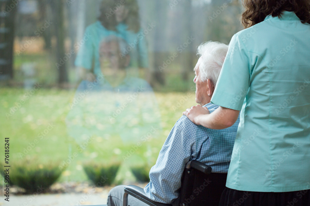 Canvas Prints cheering-up the patient